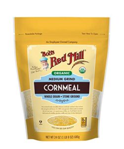 bob’s red mill organic medium grind cornmeal, 24 oz