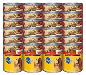 pedigree choice cuts in gravy with beef canned dog food 13.2 ounces (pack of 24)