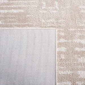 Safavieh Bayside Collection Machine Washable 5'3" x 7'6" Beige/Ivory BAY132B Living Room Dining Bedroom Area Rug