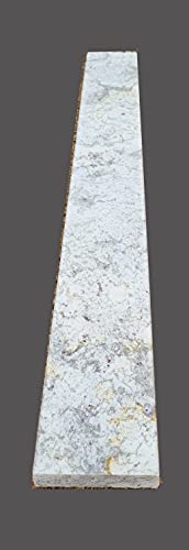 TR Stones River White Granite Threshold | Marble Saddle | Beveled (42" x 4")