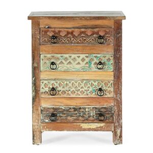 christopher knight home conwell 4 drawer chest, antique white, 22.50 x 18.00x 30.50 inches