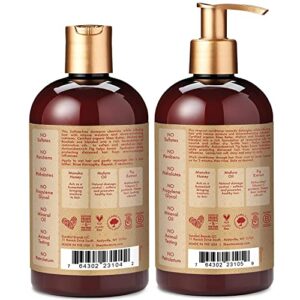 Shea Moisture Shampoo and Conditioner Set, Manuka Honey, Mafura Oil, Baobab Oil & Fig Extract, Hydrate + Replenish, Vitamin C, Sulfate Free & Hair Color Safe, Deep Conditioning, 13 Fl Oz Ea