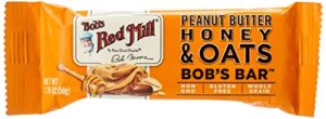 bob’s red mill peanut butter honey & oats bar – single bar, 1.76 oz