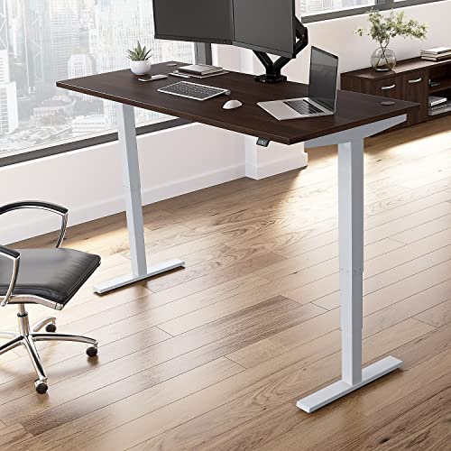 Bush Business Furniture Move 40 Electric Standing Height Adjustable Desk, 72W x 30D, Black Walnut