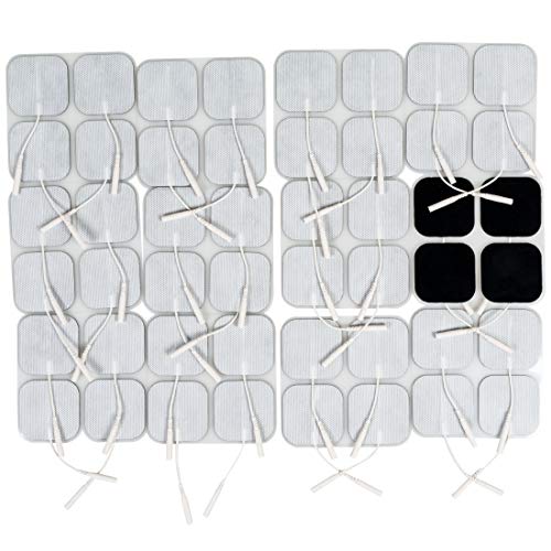 TENS 7000 Official TENS Unit Replacement Pads - 48 Pack, Premium Quality OTC TENS Unit Pads, 2" X 2" - Compatible with Most TENS Machines, Replacement Electrodes Value Pack