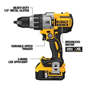 DEWALT 20V MAX* Cordless Drill Combo Kit, 6-Tool (DCK695P2)