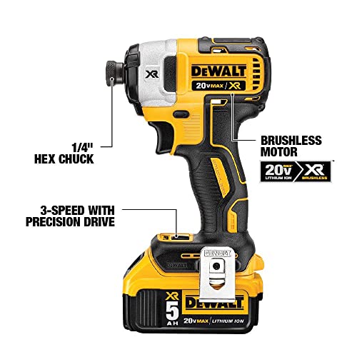 DEWALT 20V MAX* Cordless Drill Combo Kit, 6-Tool (DCK695P2)