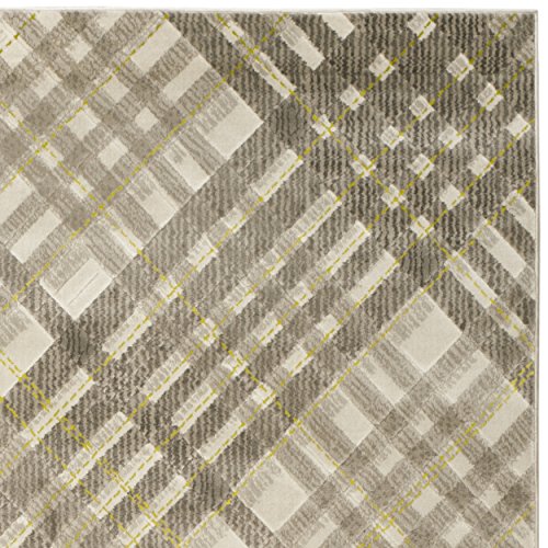 SAFAVIEH Porcello Collection 6' x 9' Grey / Dark Grey PRL7694A Modern Non-Shedding Living Room Bedroom Dining Home Office Area Rug