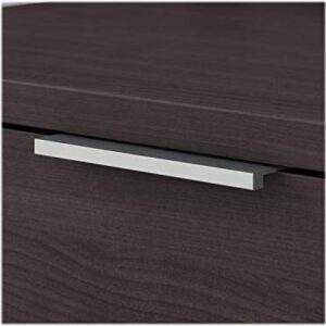 Bush Business Furniture Jamestown L Shaped Desk with Drawers, 60W, Storm Gray