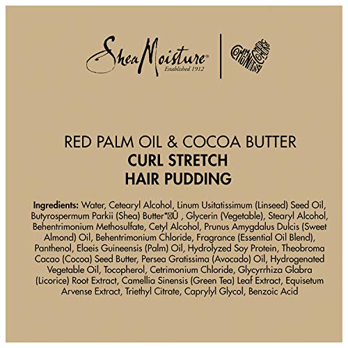 Sheamoisture Curl Stretch Pudding for Curls Red Palm Oil and Cocoa Butter with Shea Butter 11.5 oz