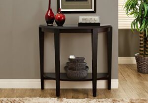 monarch specialties i 2450 accent table, console, entryway, narrow, sofa, living room, bedroom, laminate, brown, contemporary, modern