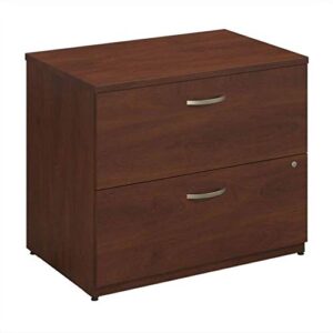 bush business furniture series c 36w 2 drawer lateral file in hansen cherry