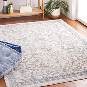 safavieh palma collection 5’5″ x 7’7″ beige/light blue pam336a oriental non-shedding area rug