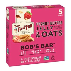 bob’s red mill peanut butter jelly & oats bob’s bar 1.48 ounce (pack of 5)