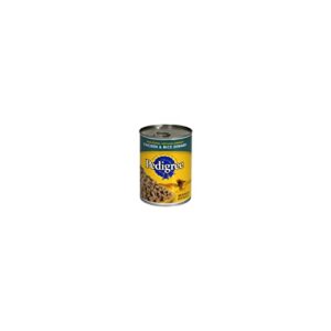 Pedigree Chopped Ground Dinner Chicken & Rice Canned Dog Food 13.2 Ounces (Pack Of 12)