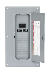 square d – hom2448m125pc homeline 125 amp 24-space 48-circuit indoor main breaker load center with cover (plug-on neutral ready),