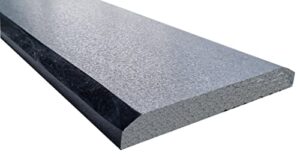 tr stones absolute black granite threshold | leather finish | beveled ( 48″ x 4″ )