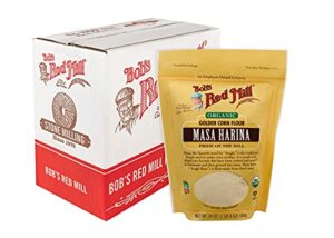 bob’s red mill organic masa harina corn flour, 24-ounce (pack of 4)