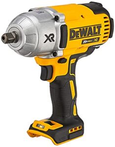 dewalt 20v max xr brushless high torque 1/2″ impact wrench with detent anvil, cordless, tool only (dcf899b)