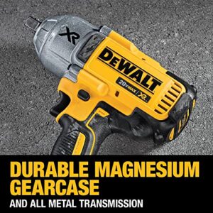 DEWALT 20V MAX XR Brushless High Torque 1/2" Impact Wrench with Detent Anvil, Cordless, Tool Only (DCF899B)