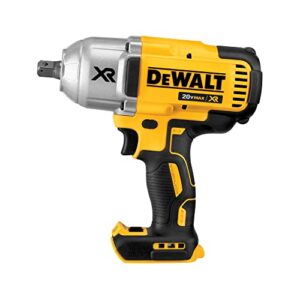 DEWALT 20V MAX XR Brushless High Torque 1/2" Impact Wrench with Detent Anvil, Cordless, Tool Only (DCF899B)