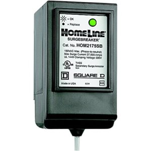 square d by schneider electric hom2175sb homeline surgebreaker surge protective device takes 2 load center spaces (pack of 1)
