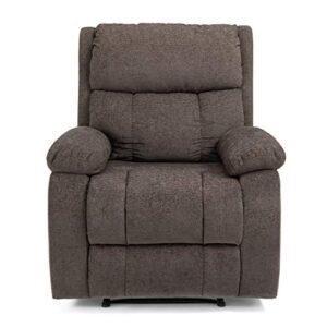 christopher knight home lindale massage recliner, brown + black 35.25d x 38.5w x 40.5h in