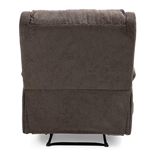 Christopher Knight Home Lindale Massage Recliner, Brown + Black 35.25D x 38.5W x 40.5H in