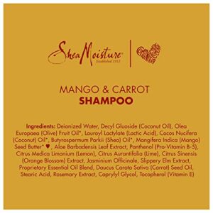 SheaMoisture Extra-Nourishing Shampoo hair care for Kids Mango Carrot with Shea Butter 8 oz