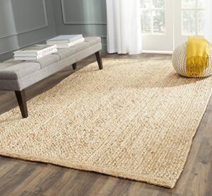 safavieh natural fiber collection 10′ x 14′ natural nf461a handmade premium jute area rug