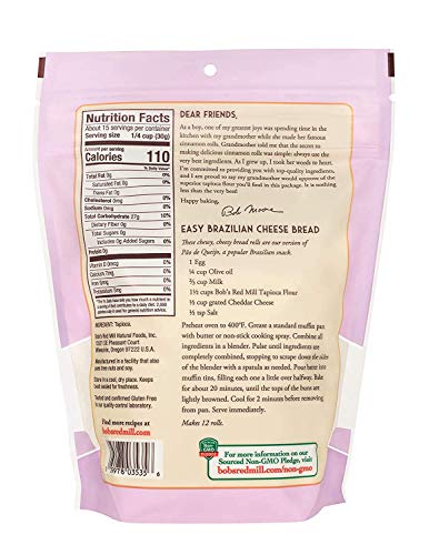 Bob's Red Mill Finely Ground Tapioca Flour, 16-ounce (Pack of 3)