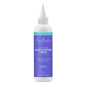 sheamoisture scalp hair cream aloe butter & vitamin b3 with a boost of hydration hair care to hydrate scalp + moisturized hair 4oz
