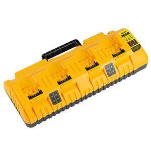 dcb104 replacement for dewalt battery charger station 20v,compatible with dewalt 20v battery (yellow)