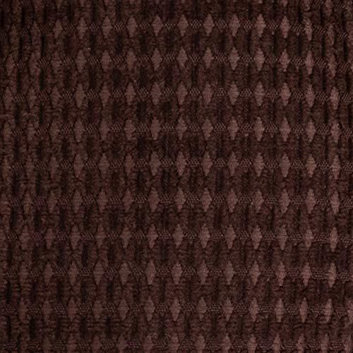 Sweet Home Collection Chair Cushion Crushed Memory Foam Pads Premium Slip Non Skid Microdot Rubber Back Tufted 16" x 16" x 3.25" Thick Seat Cover, 6 Count (Pack of 1), Chocolate Brown