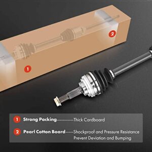 A-Premium CV Axle Shaft Assembly Compatible with Dodge Dart 2013 2014 2015 2016 2.0L 2.4L Auto Transmission, Colt 1984 1.6L Turbo, Front Right Passenger Side, Replace# 52123842AA, 52123842AB