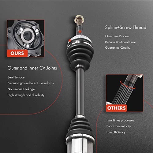 A-Premium CV Axle Shaft Assembly Compatible with Dodge Dart 2013 2014 2015 2016 2.0L 2.4L Auto Transmission, Colt 1984 1.6L Turbo, Front Right Passenger Side, Replace# 52123842AA, 52123842AB