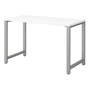 bush business furniture 400 series table desk with metal legs, 48w x 24d, white