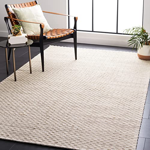 SAFAVIEH Marbella Collection 6' x 9' Beige MRB158B Handmade Premium Wool Area Rug