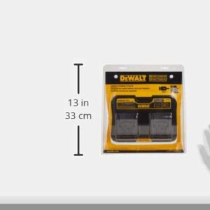 DEWALT 12/20V MAX Charging Station/Dual Charger for Jobsite (DCB102) , Black