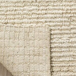 Safavieh Natural Fiber Collection 10' x 14' Ivory NF750A Handmade Farmhouse Premium Jute Area Rug