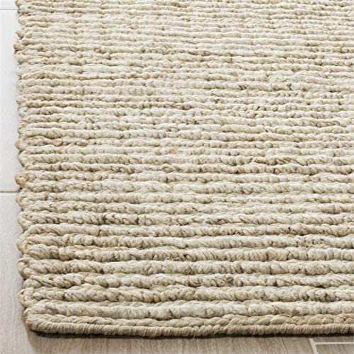 Safavieh Natural Fiber Collection 10' x 14' Ivory NF750A Handmade Farmhouse Premium Jute Area Rug