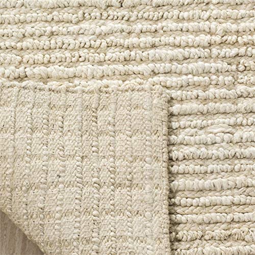 Safavieh Natural Fiber Collection 10' x 14' Ivory NF750A Handmade Farmhouse Premium Jute Area Rug