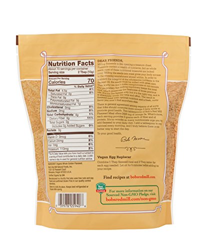 Bobs Red Mill Flaxseed Meal Golden Organic, 32 Oz