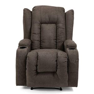 christopher knight home lavonia massage recliner, brown + black