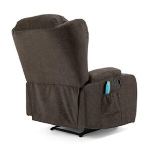 Christopher Knight Home Lavonia Massage Recliner, Brown + Black