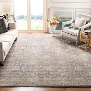 safavieh sofia collection 12′ x 18′ light grey/beige sof330b vintage oriental distressed non-shedding living room bedroom dining home office area rug