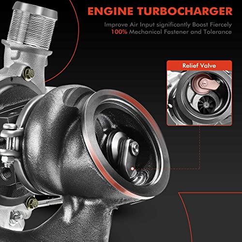 A-Premium Turbo Turbocharger and Complete Installation Kits Compatible with Buick, Chevy Vehicles - 1.4L Turbo - Encore 2013-2021, Cruze 2011-2019, Sonic 2012-2020, Trax 2013-2021 - Replaces 55565353