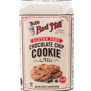 Bob's Red Mill Gluten Free Chocolate Chip Cookie Mix, 22 Oz (4 Pack)