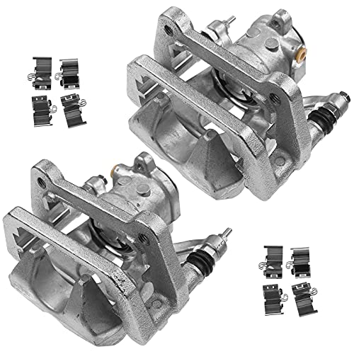 A-Premium Disc Brake Caliper Assembly with Bracket Compatible with Select Chrysler and Jeep Models - 200 2015-2017, Cherokee 2014-2020 - Rear Driver and Passenger Side, 2-PC Set