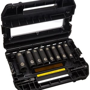 DEWALT Impact Socket Set, SAE, 1/2-Inch, 10-Piece (DW22812)